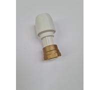 15mm x 3/4" Hep20 Straight Tap Connector