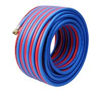 15mYiustldd Twin Welding Torch Hose, Oxy Acetylene Torch Hose Cutting Torch Hoses with Copper Fitting, Industrial Explosion-Proof Hose