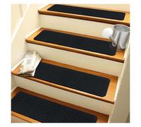15Pack 20x76 cm NonSlip Stair Mats Random Cut AntiCrystalline Carpet for Tile & Glass Stairs Perfect for Safety & Style in Home Décor.