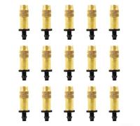 15PC Copper Spray Head Set for Smart Gardening, Featuring 4/7mm Barb for Efficient Water Distribution Systems