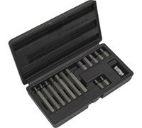 15pc Hex Key Socket Bit Set - 3/8" Square Drive Quick Change Short & Long Shaft