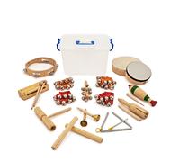 15pc KS2 Drum and Jingle Classroom Percussion Set by Gear4music