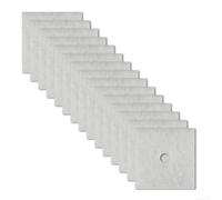 15pc Replacement Air Filter 135x135mm for Ventilation | Precise 135x135mm size, 22mm inner diameter, seamless integration, white finish, optimal airflow performance