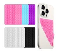 15PC Suction Phone Grip, Multifunctional Double - Sided Silicone Sticky Phone Mounts, 40 Bead Hands Free Holder for Selfies & Videos, Essential Phone Accessories