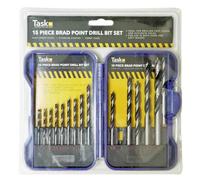 15pce Wood Working Drill Bit Set Blu Cas