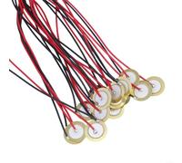 15pcs 20mm Piezo Discs Transducer Microphone for Guitar Ukulele Violin Pickup - Brass Ceramic Sensor with 25cm Wire DIY Drum Trigger Kit