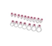 15Pcs/25Pcs Fishing Rod Wire Silicone Rings Line Guide Different Size Poles Rings Accessories Glow Guides