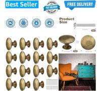 15PCS 30MM Vintage Bronze Style Round Knobs Bronze Round Furniture Door Knobs...