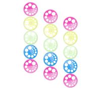 15pcs 360 Degree Circular Protractor, Plastic Drawing Ruler | Accurate Scale, Easy Alignment for Sketches and Blueprints, Studio Use, Stem Learners and Engineers Random Color
