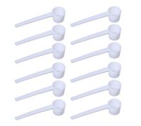 15PCS 5 Gram Scoop Spoon Disposable Laundry Teaspoon Spices Plastic Tablespoon Measuring Scoop for Protein Powder Coffee Cosmetics
