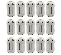 15Pcs 9mm Grey Clip-on Ferrite Ring Core RFI EMI Noise Suppressor Anti-Interference Cable Clip for Telephones Tvs Speakers Radio Audio Equipment Noise Suppressor Video Cable Power Cord