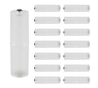 15PCS AAA to AA Battery Adapter Converter AAA to AA Battery Holder Transparent Cases AAA to AA Adapter with Metal Contacts on Bottom for Battery Converter AAA to AA