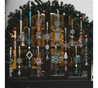 15pcs Acrylic Icicle Christmas Tree Ornaments for Hanging Decoration to Enhance Holiday and Festive Look (Transparent)