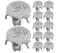 15pcs Anti Slip Shoe Nails for Crampon Straps and Casual Shoes | Steel Replaceable Studs, Silver Finish, Quick Install, for Trail Sections and Driveway Snow Clearing