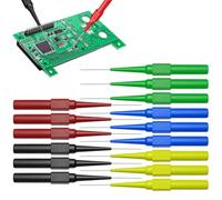 15pcs Back Probe Pins Multimeter Test Lead Kit Automotive Wire Piercing Diagnostic Needles for Car Circuit and Lab Electric Testing 5 Color Set