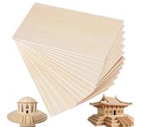 15Pcs Balsa Wood Sheets for Crafts, 200x100x2mm Thin Wood Planks, Balsa Wood Board with Smooth Surfaces for Painting, Home Decoration, Arts Projects, Engraving, Architectural Models