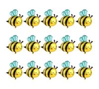15pcs Bee Balloons, Cute Party Balloons Honey Bee Themed Birthday Party Baby Shower Bumblebee Decoration Supplies for Kids Adults (Yellow)