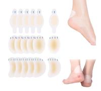 15pcs Blister Plasters Invisible Hydrocolloid Gel Blister Bandages,Blister Plasters for Feet,Hydrocolloid plasters,Waterproof Blister Cushion Pads for Guard Skin and Heel Foot Toe(3 Sizes)