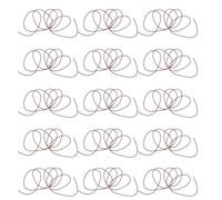 15pcs Brown Elastic Notebook Band Rubber Cord | Nylon and Rubber Build, Multi-size Fit for Envelopes and Documents, Office or Commute Use