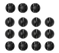 15pcs Cable Clips Holderr, Made of Organic Silicon Material Desktop Cord Holder, Charging Cord Cable Management for Home, Office, Car and Desk, Blacks