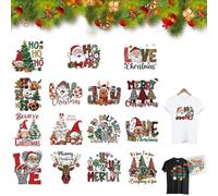 15PCS Christmas Mystery DTF Transfer Bundle,Christmas DTF Transfers Ready to Press,Iron on Patches Heat Transfers Vinyl Stickers,Ready to Press Holiday Designs for Festive DIY Creations(60pcs,Large)