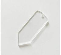 15PCS Clear Blank Acrylic Pencil Keychains Party Gifts (3.0")