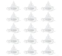15pcs Cone Shape Mesh Gasket for Flower Pots to Improve Drainage and Root Aeration with Hollow 3D Design for Better For Plant Health (Middle)