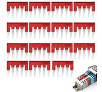15pcs Copper Connector Strip for UT/ST/Push-In Terminal Blocks, Plug-and-Play Design for Quick Installation, Flame-Retardant Material for Safe and Reliable Electrical Connections