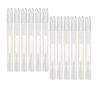 15pcs Cosmetic Pen Tube 3ml White PP Twist Brush Applicator | Leak-proof Portable Design, Precise Liquid Dispensing, for Lips and Nail Polish Use at Home or Travel