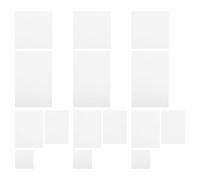 15pcs Cotton Canvas Boards Set for Young Artists, 5 Sizes