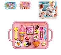 15PCS Creative Pudding Feeding Set, Novelty Pretend Play Toy, Jelly Strawberry Pudding Set,Pretend Desserts Toy,Kitchen Playset,Educational Toys Gift for Boys Girls Birthdays,Xmas Gifts