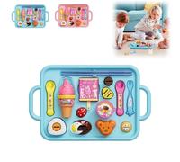 15PCS Creative Pudding Feeding Set, Novelty Pretend Play Toy, Jelly Strawberry Pudding Set,Pretend Desserts Toy,Kitchen Playset,Educational Toys Gift for Boys Girls Birthdays,Xmas Gifts