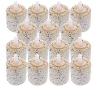 15pcs Cylinder Air Stones for Fish Tank Bubble Diffusion Aquarium Use | Sand Plastic Mineral Build, Supports Water Circulation, Reusable Design, Pond and Glass Aquariums, Office Display