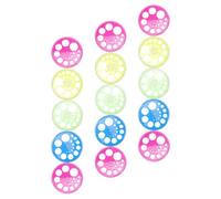 15pcs Degree Protractor Plastic Circle Drawing Ruler | Body for Easy Alignment, Supports Technical Drawing, for Geometry Class and Blueprints Random Color