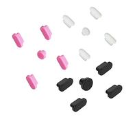 15PCS Dust Plugs Cover for 2025-2020 MacBook Air 13.6" 15.3" M4 M3 M2 M1, MacBook Pro 14" 16" M4 M3 M2 M1 Pro/Max, MacBook Pro 13 M1 M2, Silicone USB C Caps Headphone Port Plugs Anti-Dust Plug