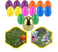 15Pcs Easter Fillable Eggs, Refillable Golden Surprise Easter Egg, Basket Stuffers Fillers, Kids Easter Crafts