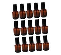 15pcs Empty Nail Polish Bottle Clear Fingernail Polish Clear Nail Polish Nail Gel Polish Refillable Nail Polish Bottle Cuticle Oil Bottles Empty Barniz De Gel Para Uñas Chocolate MUSISALY
