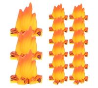 15pcs Fake Fire Campfire Camping Decoration Artificial Flames Campfire Table Centerpiece Artificial Fire for Christmas Party Decorations