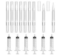 15Pcs Fillable Touch Up Paint Brush Set, 3ml Refillable Brush Pens Wall Paint Repair Kit, Transparent Spackle Wall Paint Pen, Empty Twist Pen with Syringes, Paint Applicator for Touch-Ups Interior