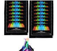 15PCS Fire Colour Changing Powder, Fire Logs, Magic Fire Sachets 10 G Packs, For Campfire Fire Pit Fireplace Flames, Can Turn into Blue, Green, Purple