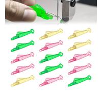 15Pcs Fish Mouth Sewing Machine Needle Threaders, Tool for DIY Craft Quick Sew (3 Mixed Colors, 15 pcs)
