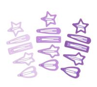 15pcs Five-pointed Star Hair Clips for Small Snap Barrettes