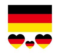 15pcs Flag Tattoo Sticker On Face Or Arm Waterproof Sticker Flag Sign America U.K Germany(Black red)