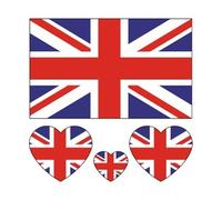 15pcs Flag Tattoo Sticker On Face Or Arm Waterproof Sticker Flag Sign America U.K Germany(Red blue)