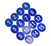 15Pcs Flat Cones With Number Agility Markers Spots For Sports Soccer Training Spots Markers Nonslip Floor Dots For Gym Footstep Mat Flat Disc