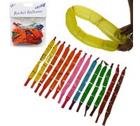 15PCS Flying Rocket Balloons for Kids - Long Whistling Balloons in Bright Colours | Fun Party Toys for Birthdays, Festivals, Loot Bags & Outdoor Play