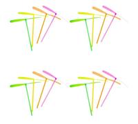 15pcs Flying Toys,Plastic Helicopter Outside Wind Up Toys Frisbee for Kids Dragonfly Spinner Outdoor Activities Hand Rub Propeller Flight for Birthday Party Favors,Picnics,Playdates Easy Carry Lightly