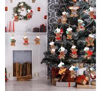 15pcs Gingerbread Christmas Decoration For Tree - Cooking Gingerbread Man Ornaments Christmas Hanging Decor With Strings, For Christmas Trees, Garlands, Window, Fireplace Mantels, And More