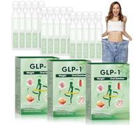 15Pcs GLP-1 Oral Solution, GLP-1 Moringa Drops, GLP-1 Peptide Complex Serum, Natural GLP-1 Supplement Drops, Natural Plant Extract, Boosts Metabolism, Suitable for Men and Women, 0.7ml Each
