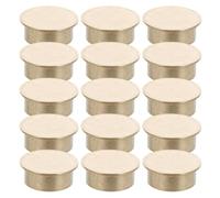 15pcs Golden Brass 360° Rotation Mini Metal Bearing Base for Crafts